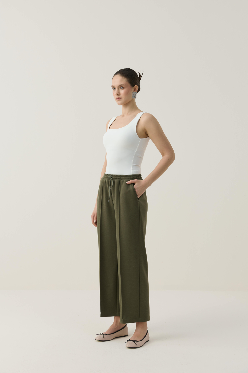 BİTKİSEL İPEK KUMAŞLI BİYE DETAYLI SCUBA TAKIM HAKİ - 6