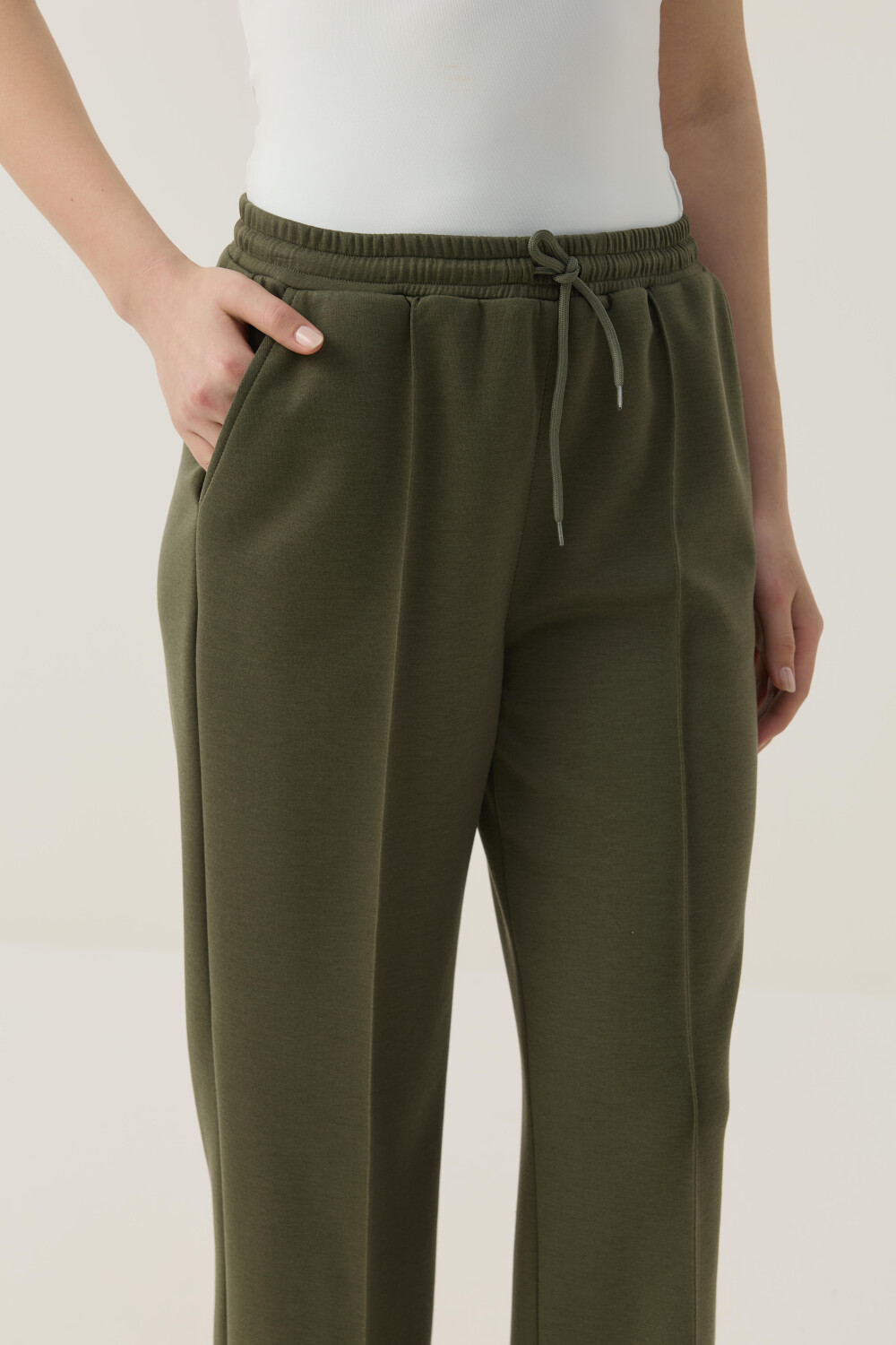 BİTKİSEL İPEK KUMAŞLI BİYE DETAYLI SCUBA TAKIM HAKİ - 8