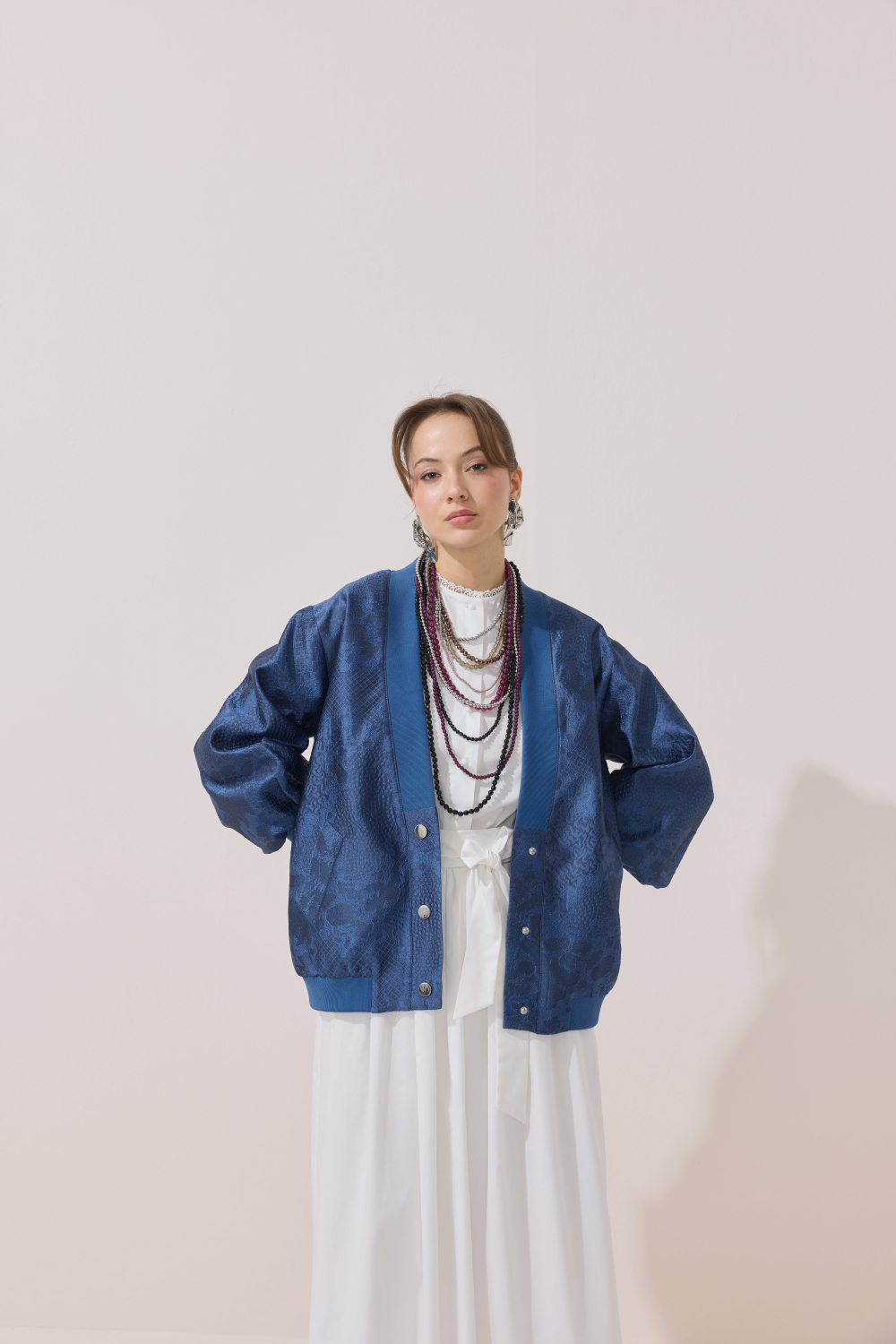 BOMBER JAKAR CEKET LACİVERT - 1