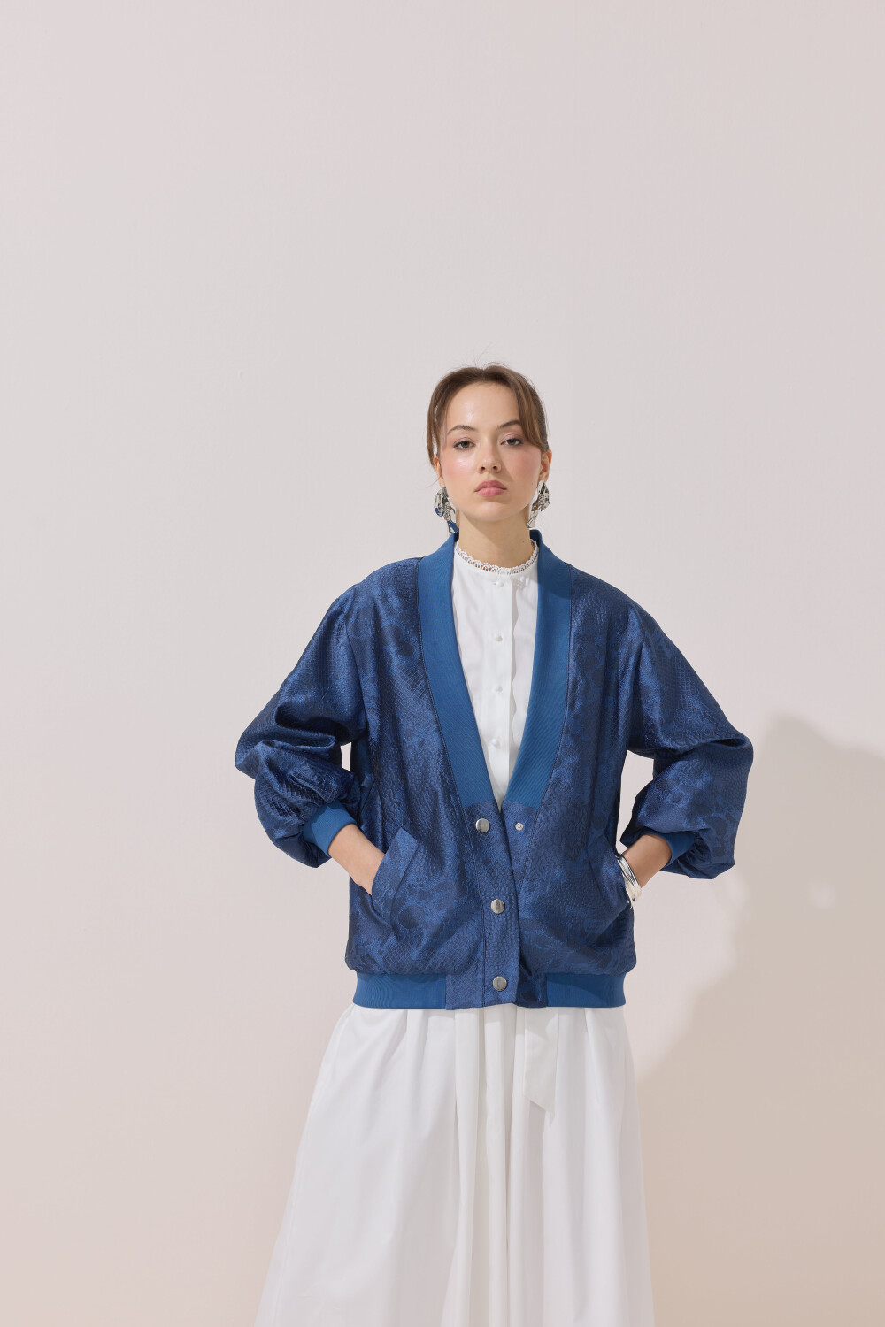 BOMBER JAKAR CEKET LACİVERT - 7