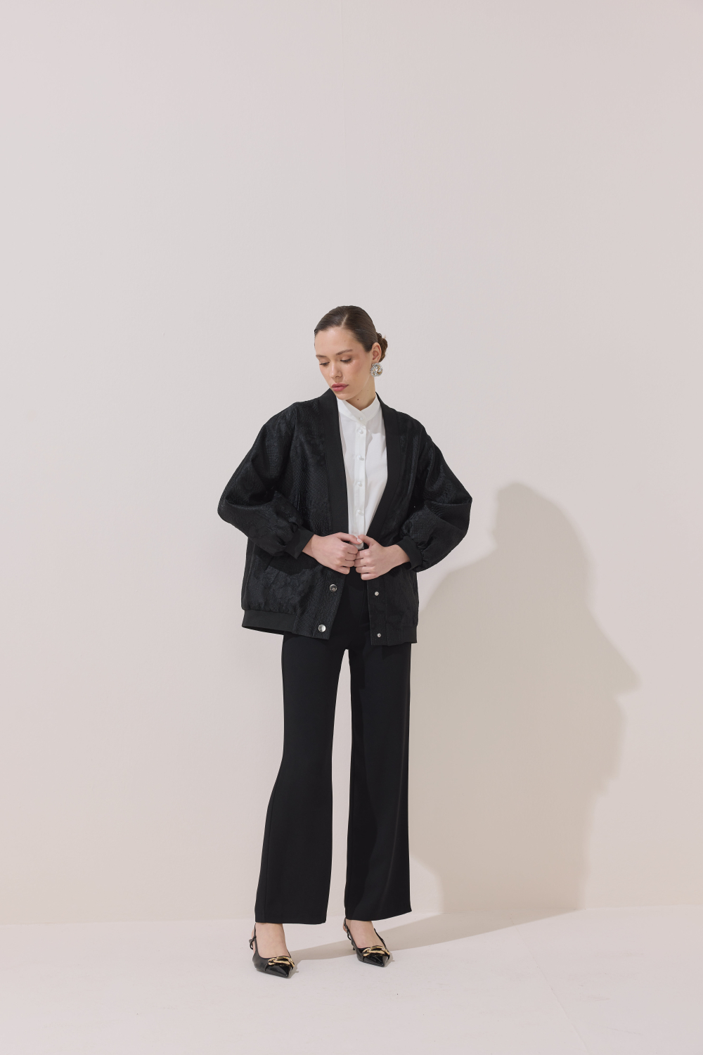 BOMBER JAKAR CEKET SİYAH - 4