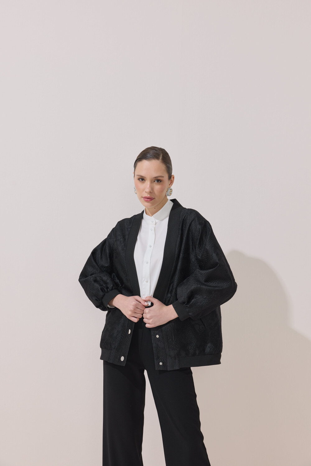 BOMBER JAKAR CEKET SİYAH - 5