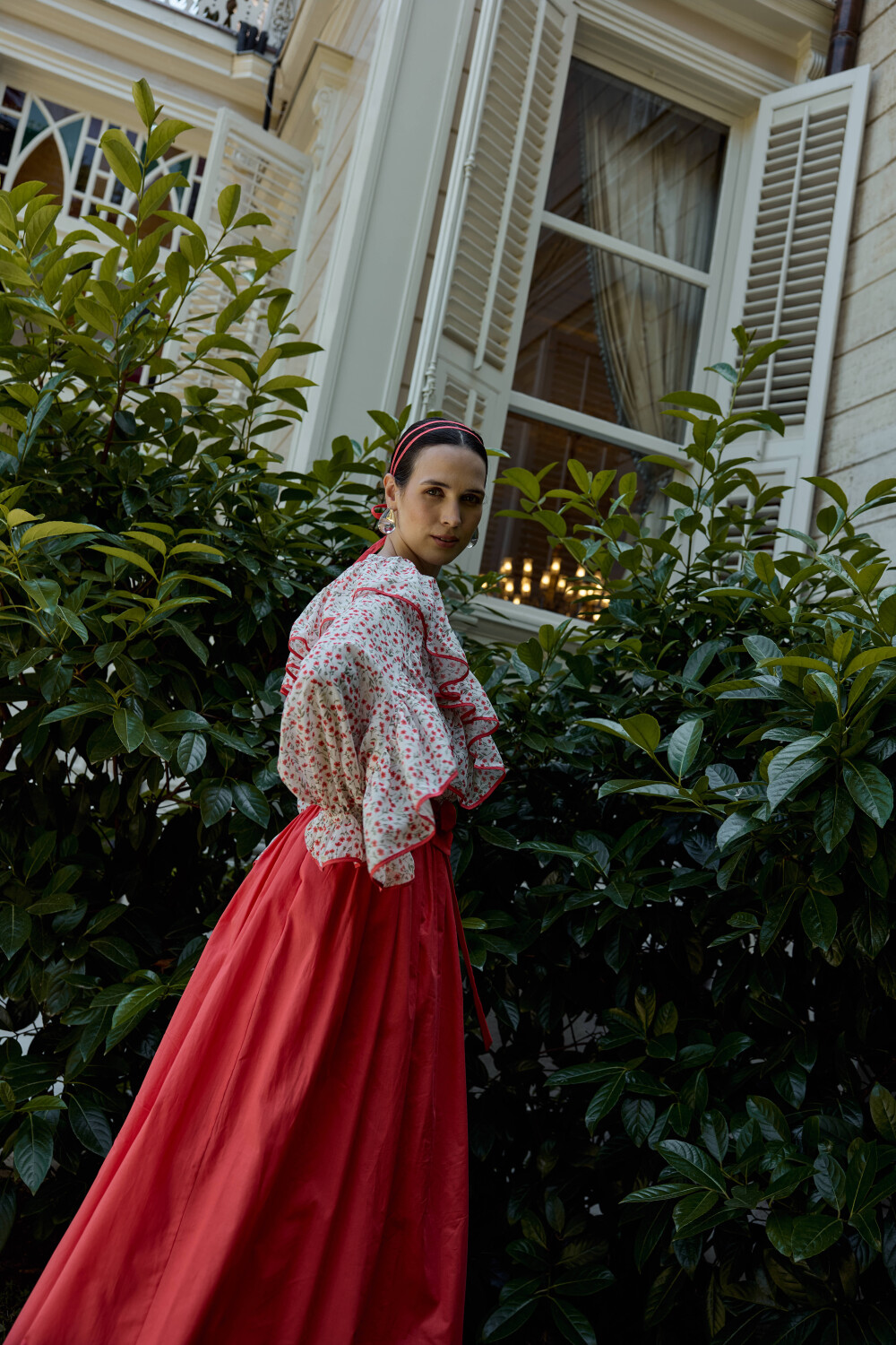 BÜZGÜLÜ POPLİN ETEK MERCAN - 4