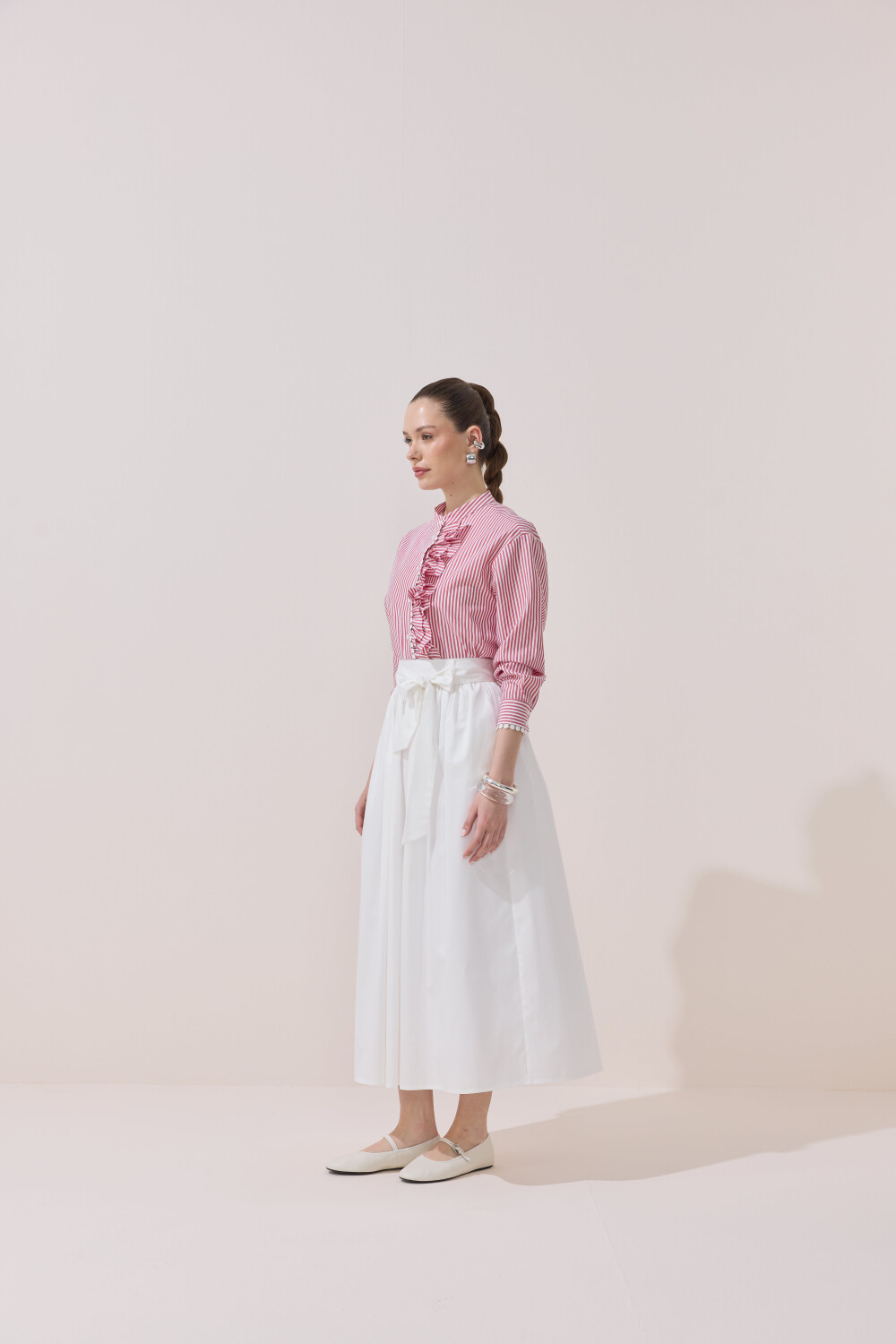 BÜZGÜLÜ POPLİN ETEK - 6