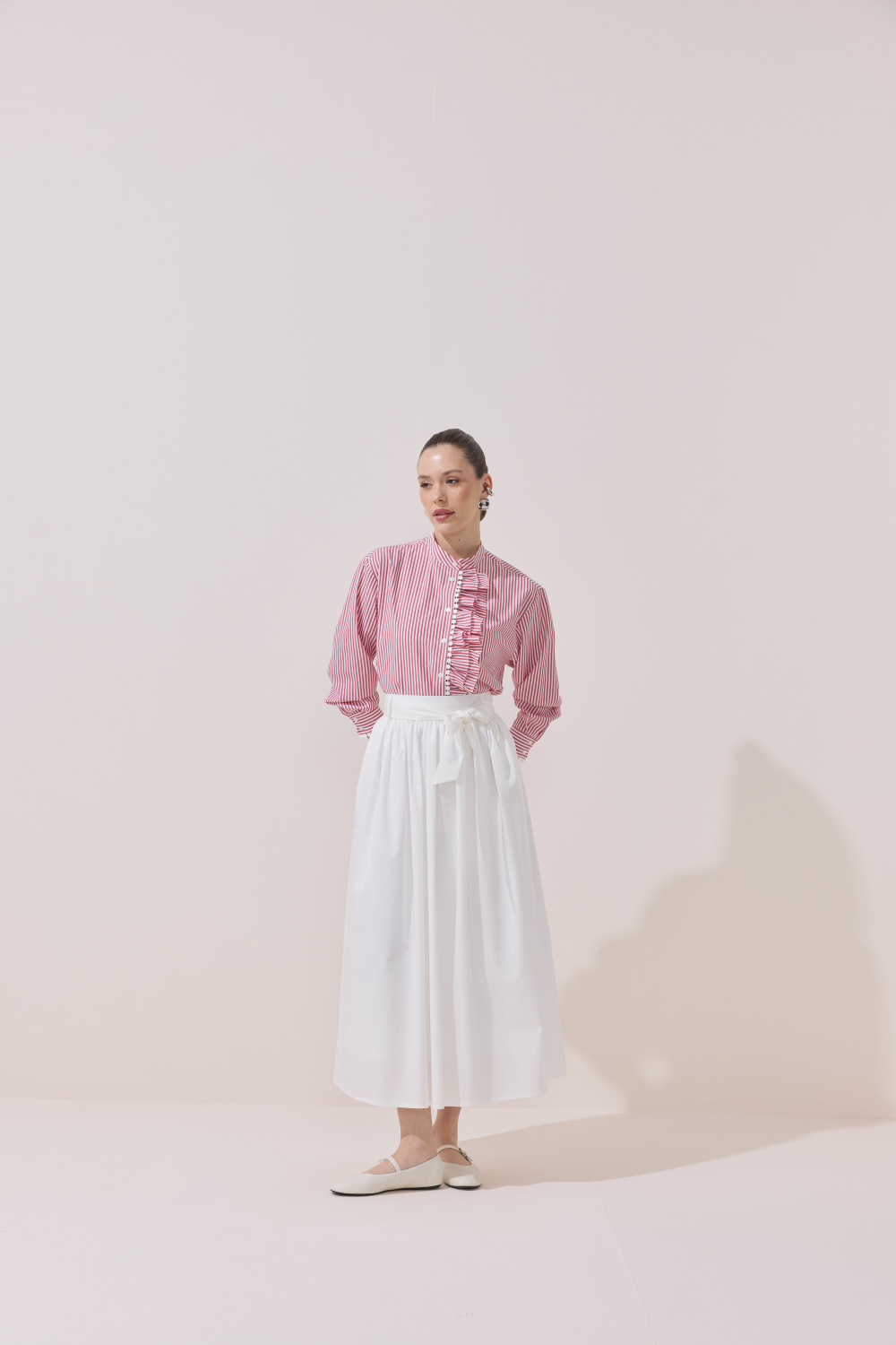 BÜZGÜLÜ POPLİN ETEK - 1