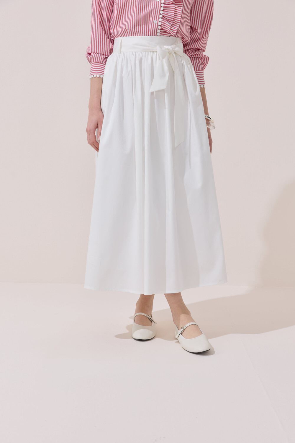 BÜZGÜLÜ POPLİN ETEK - 4