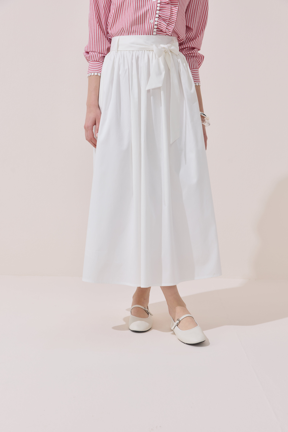 BÜZGÜLÜ POPLİN ETEK - 4