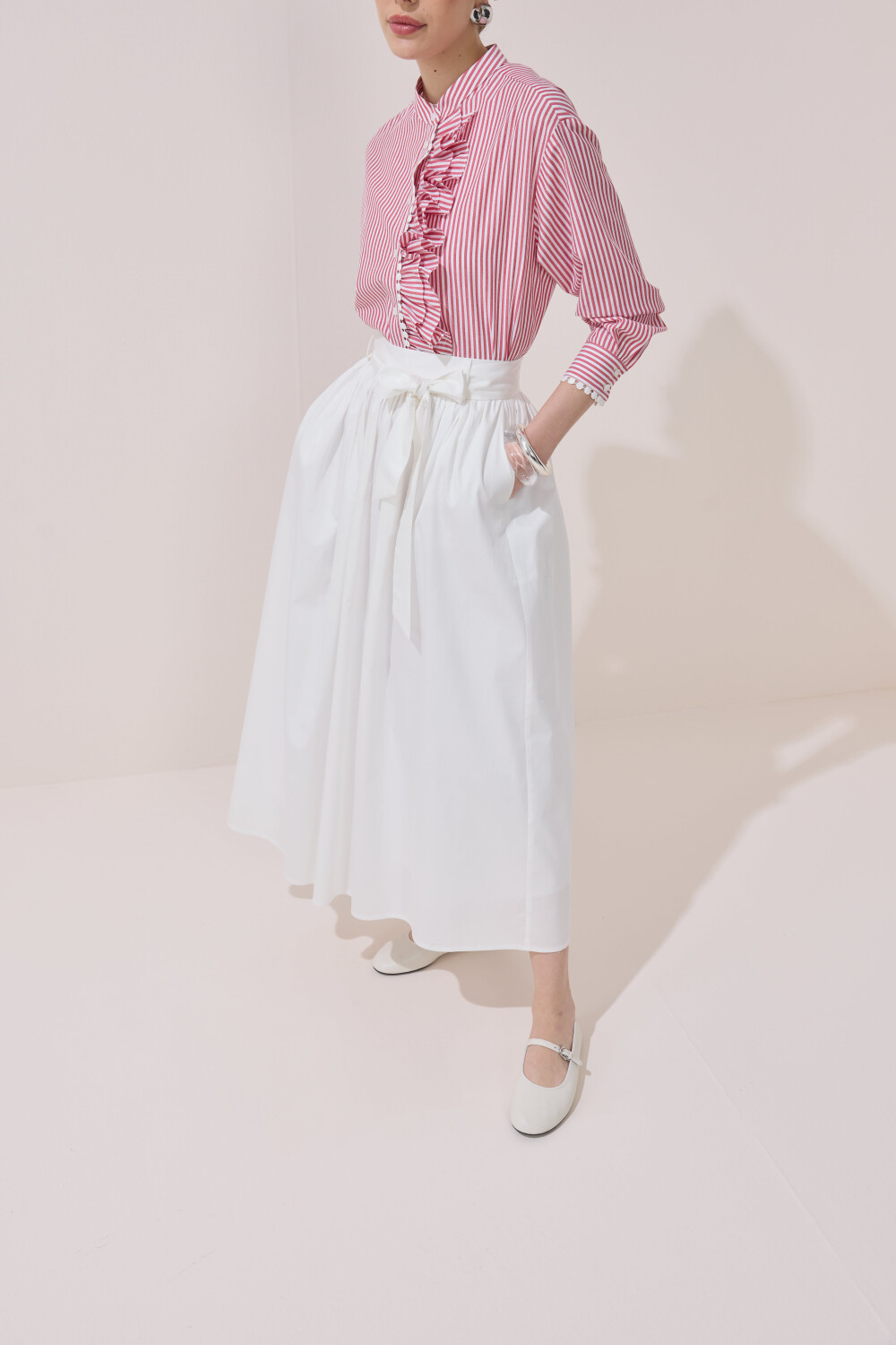 BÜZGÜLÜ POPLİN ETEK - 3