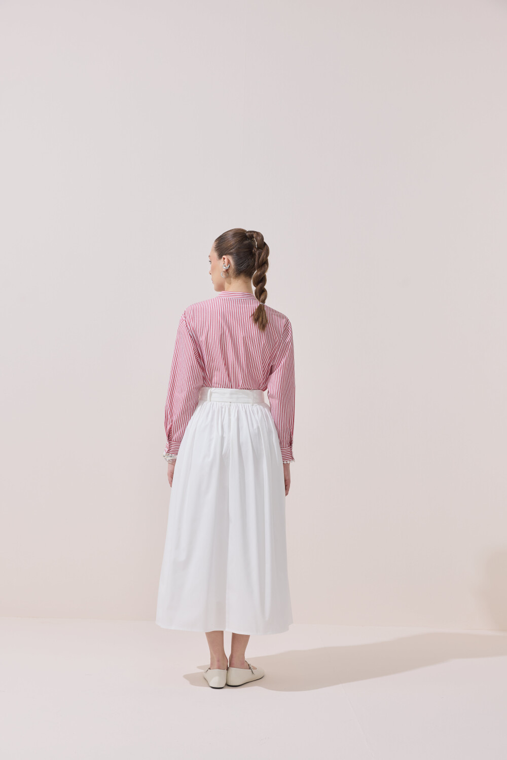 BÜZGÜLÜ POPLİN ETEK - 8