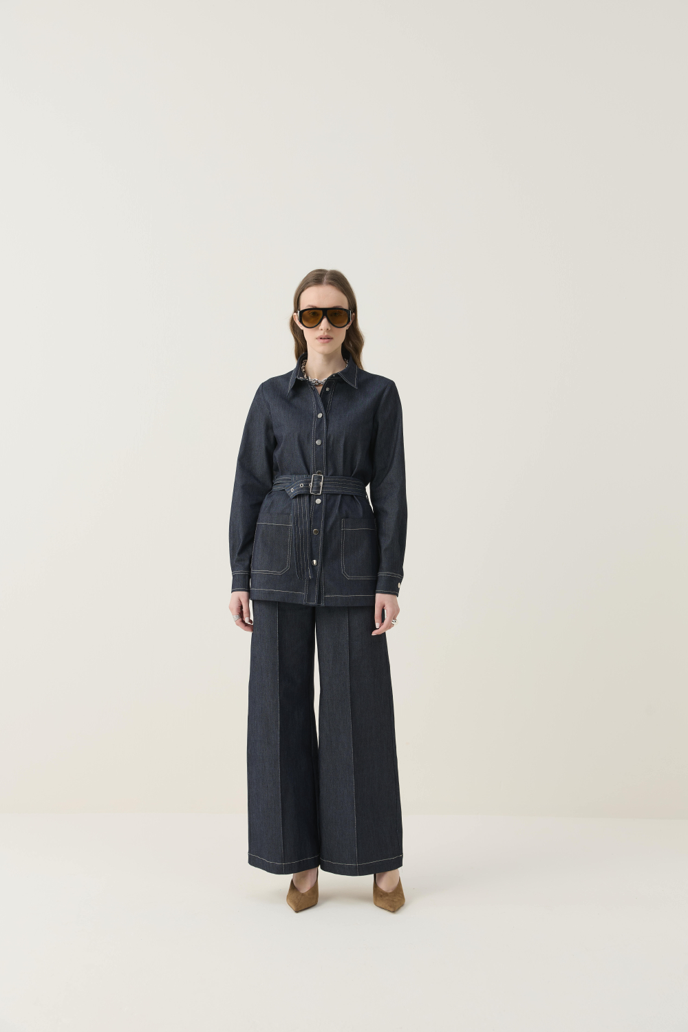 DİKİŞ DETAYLI PREMİUM DENİM TAKIM - 6