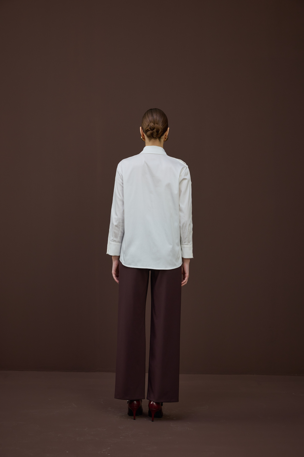 DÜĞME DETAYLI GÖMLEK EKRU - 3