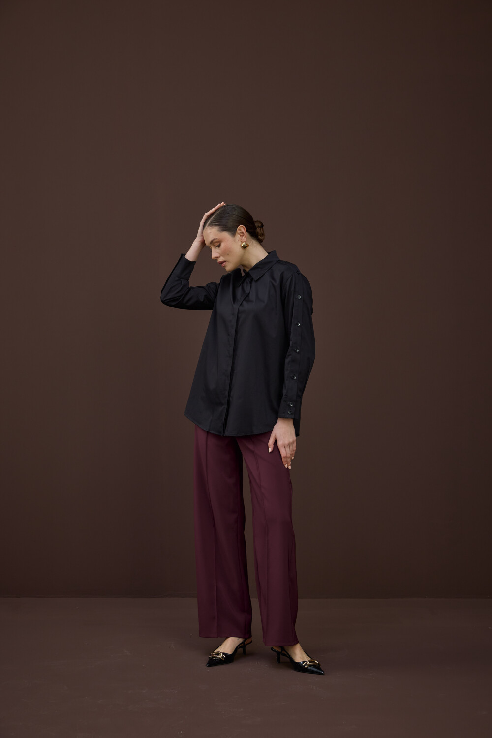 DÜĞME DETAYLI GÖMLEK - 3