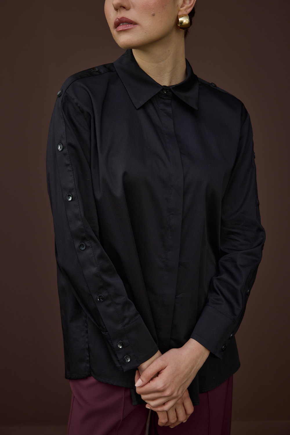 DÜĞME DETAYLI GÖMLEK - 5