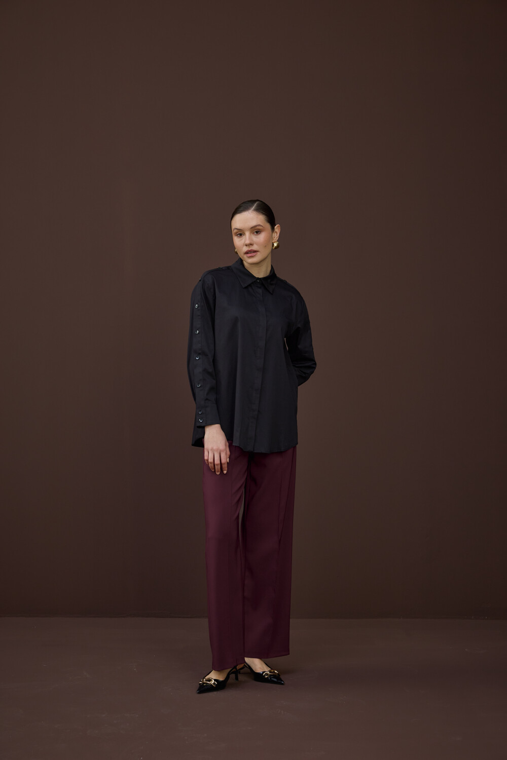 DÜĞME DETAYLI GÖMLEK - 7