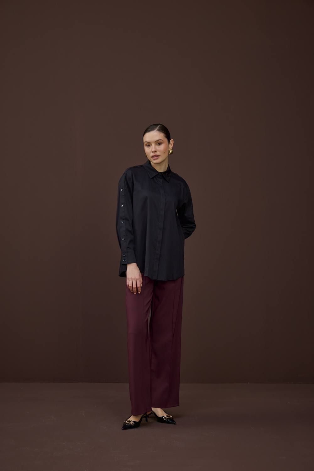 DÜĞME DETAYLI GÖMLEK - 7