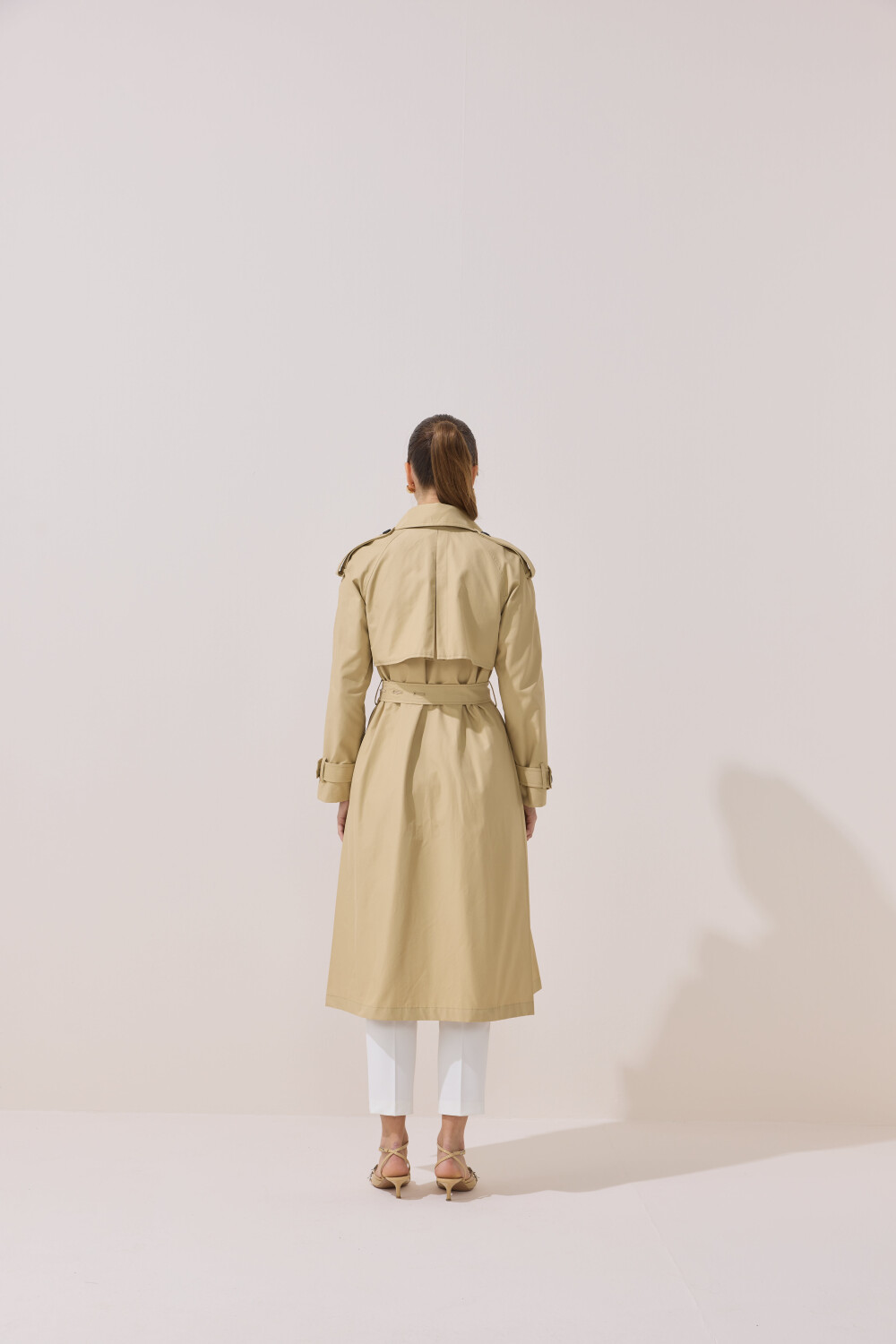 DÜĞME DETAYLI PREMİUM TRENÇKOT CAMEL - 7