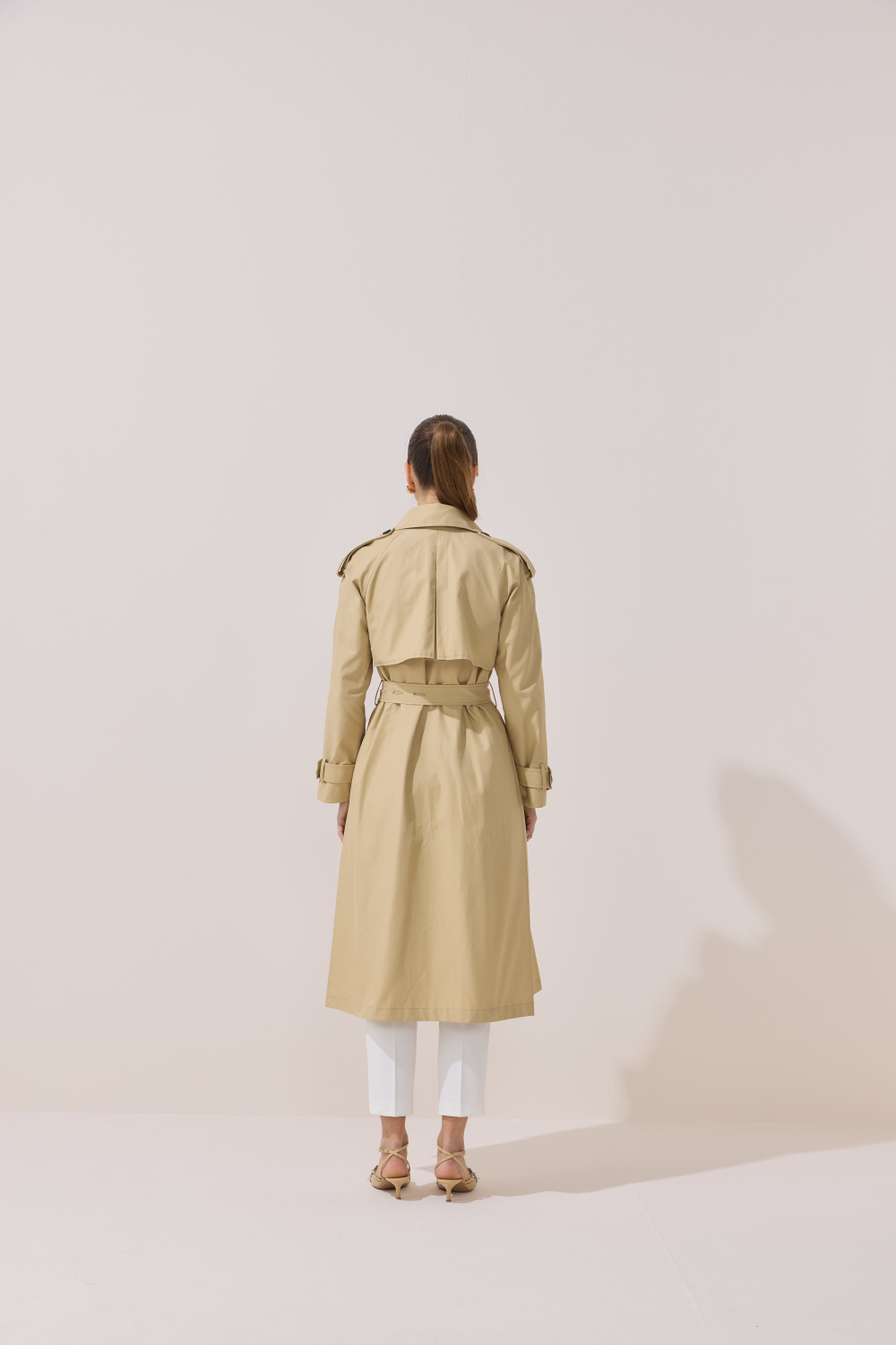 DÜĞME DETAYLI PREMİUM TRENÇKOT CAMEL - 7