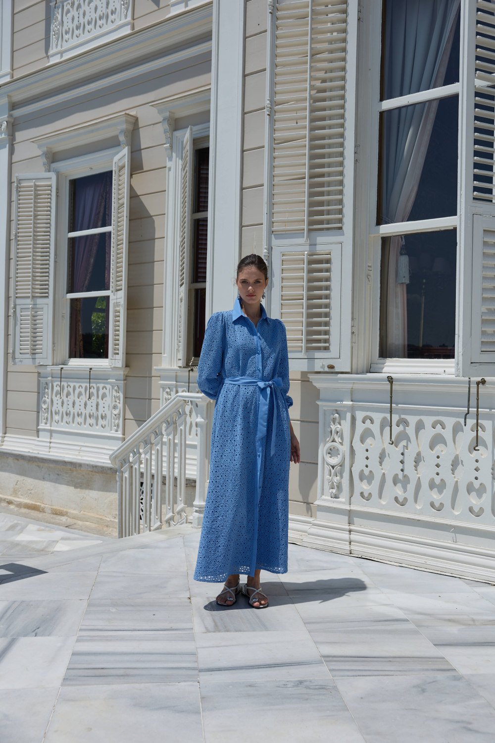 FİSTO ELBİSE MAVİ - 6