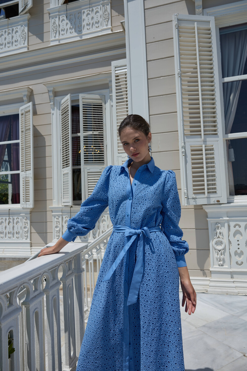 FİSTO ELBİSE MAVİ - 3