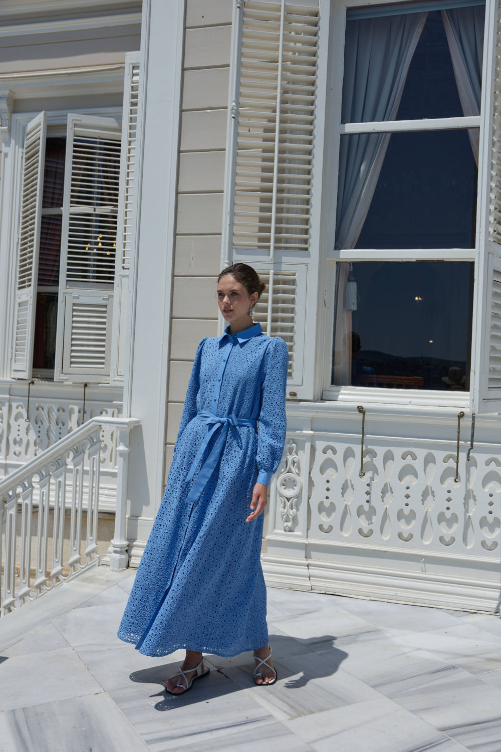 FİSTO ELBİSE MAVİ - 8