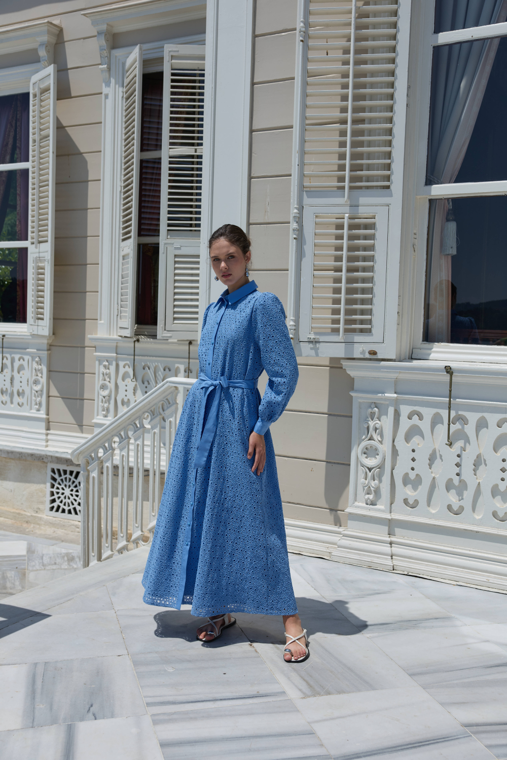 FİSTO ELBİSE MAVİ - 2