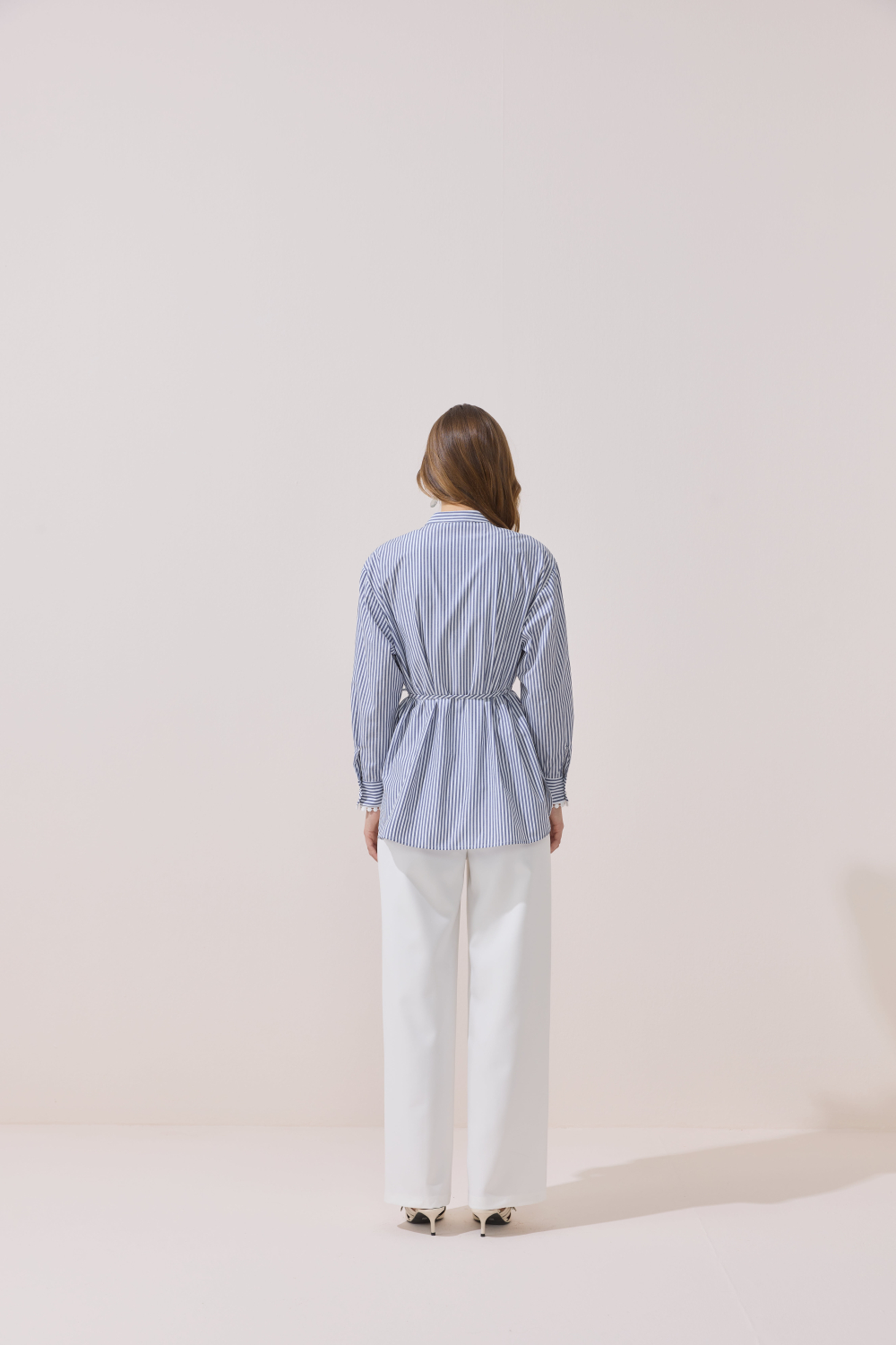 FİSTOLU ÇİZGİLİ TUNİK LACİVERT - 10