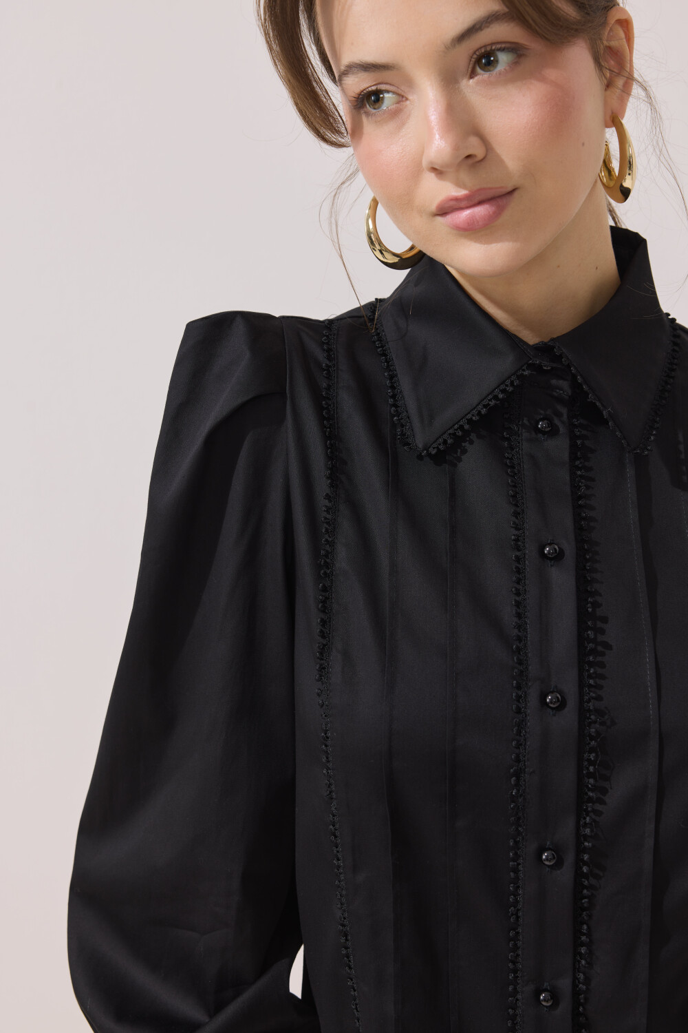 FİSTOLU GÖMLEK SİYAH - 7