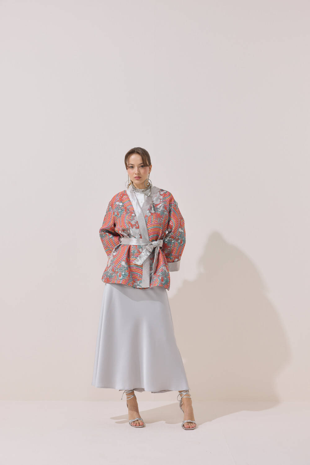 GARNİLİ JAKAR KİMONO MERCAN - 3