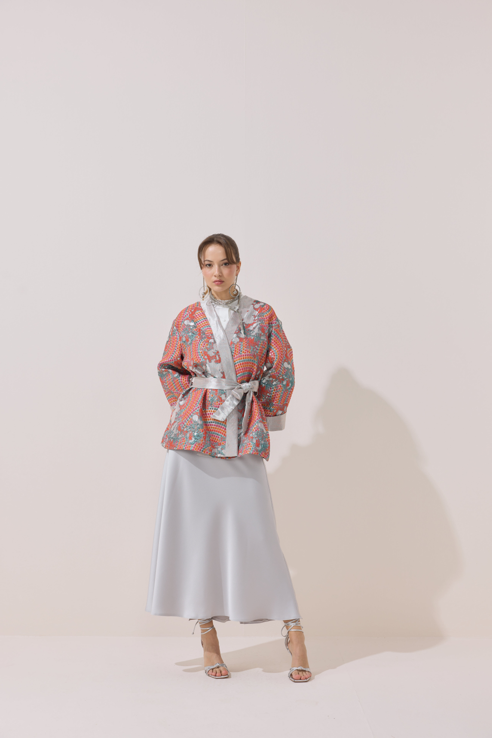 GARNİLİ JAKAR KİMONO MERCAN - 3