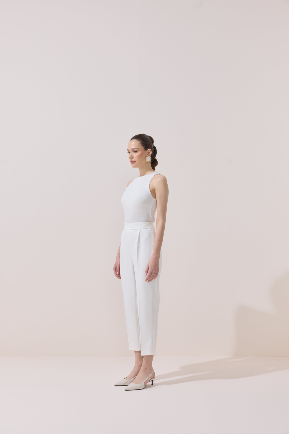 HAVUÇ PAÇA PANTOLON EKRU - 3