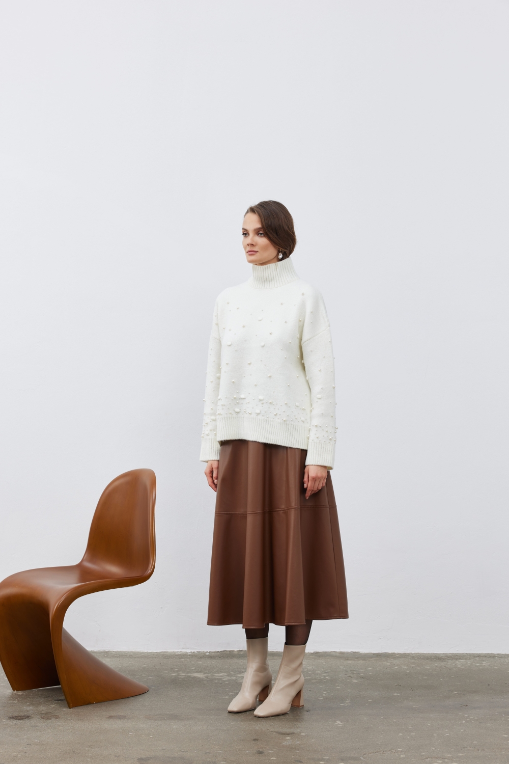 İNCİ DETAYLI TRİKO KAZAK - 2