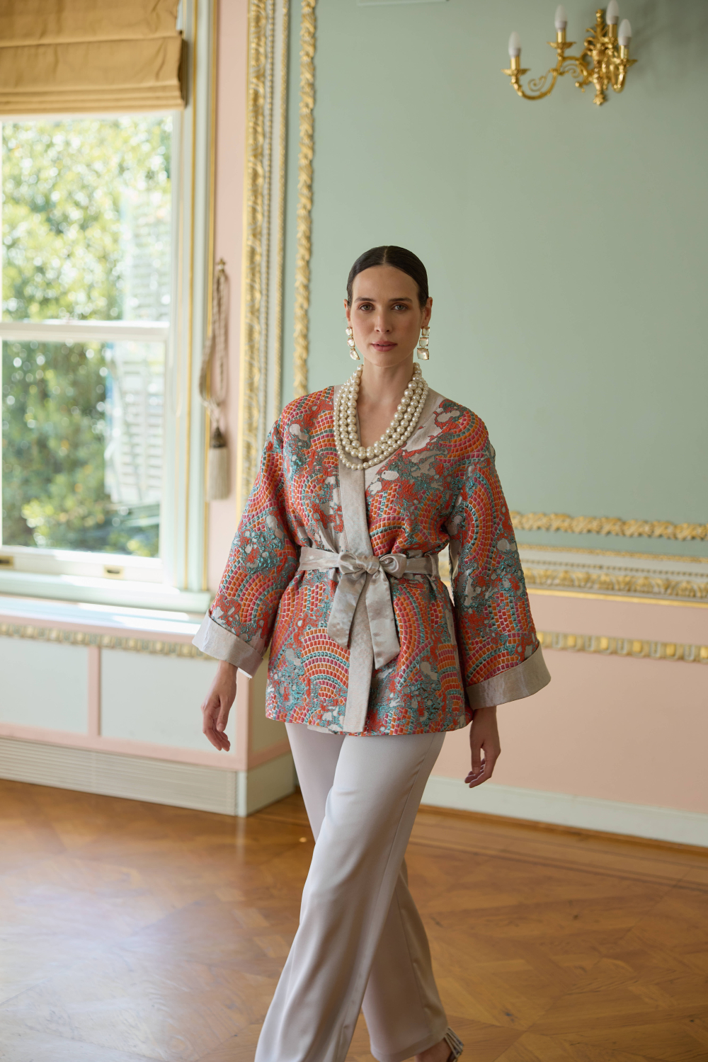 JAKAR CEKET MOZAİK MERCAN - 5