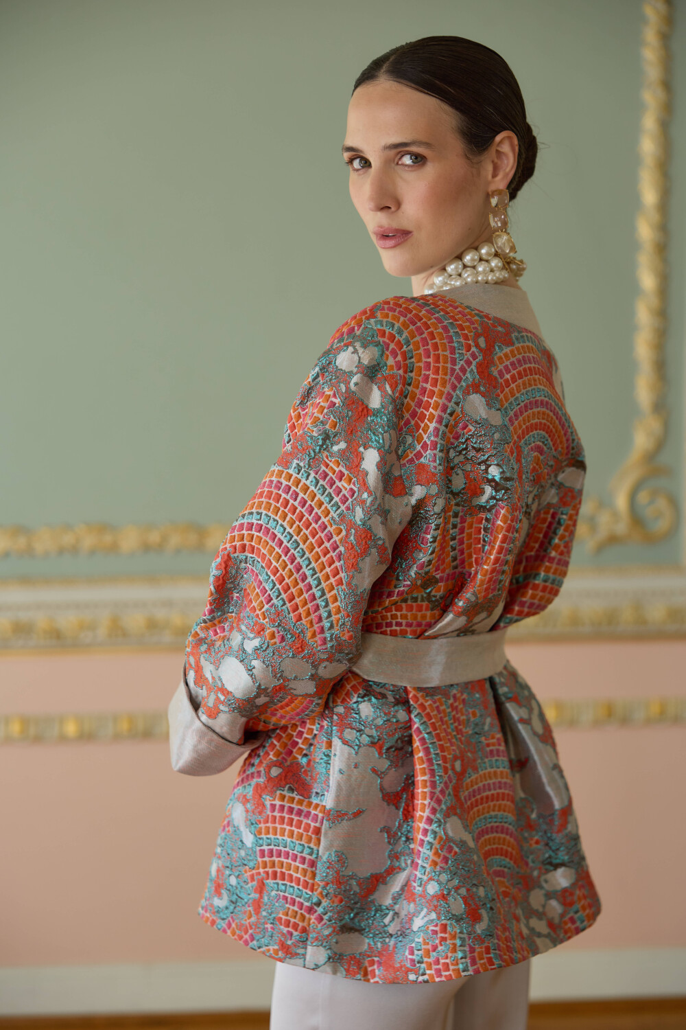 JAKAR CEKET MOZAİK MERCAN - 8