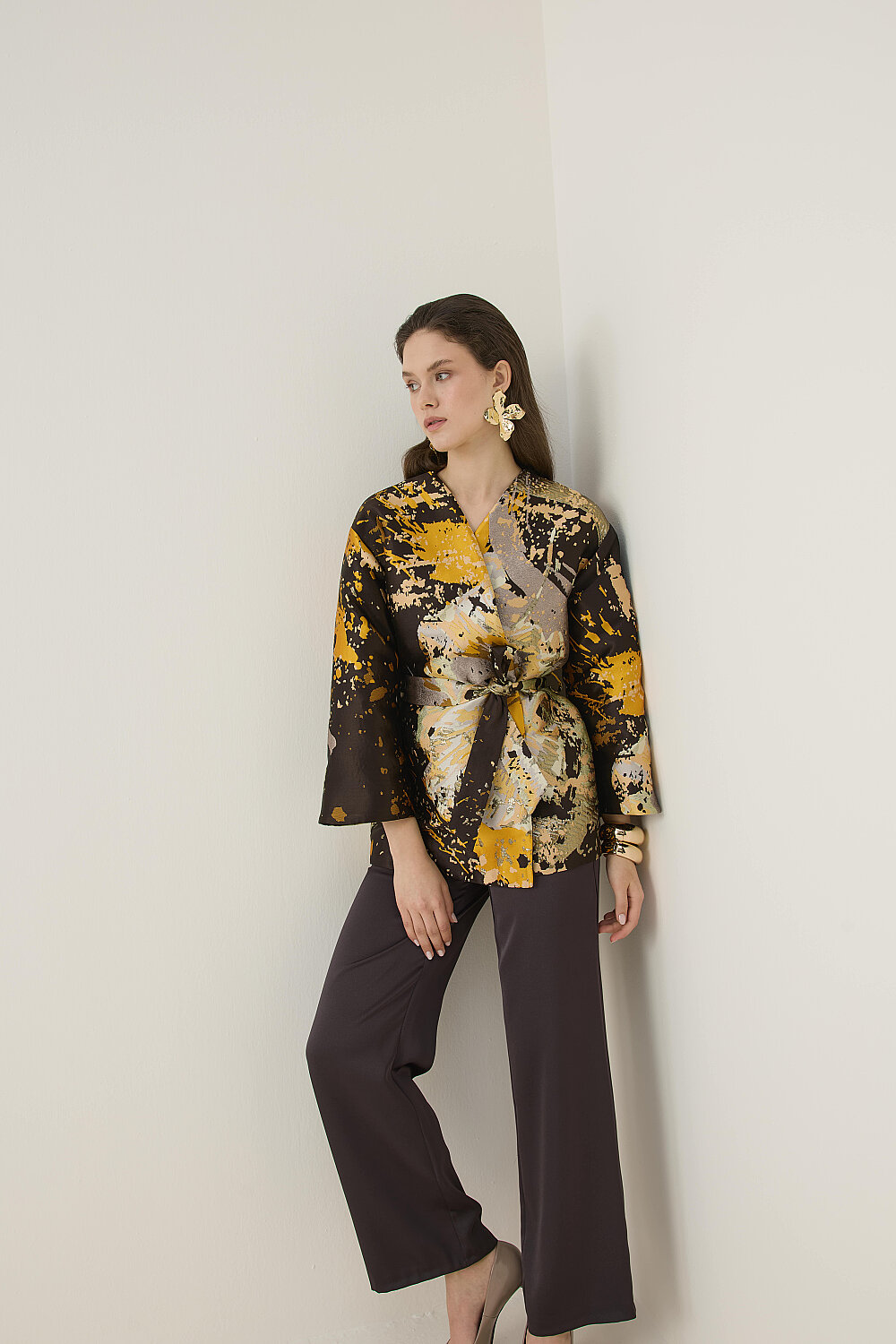 JAKAR KİMONO CEKET KAHVE - 6