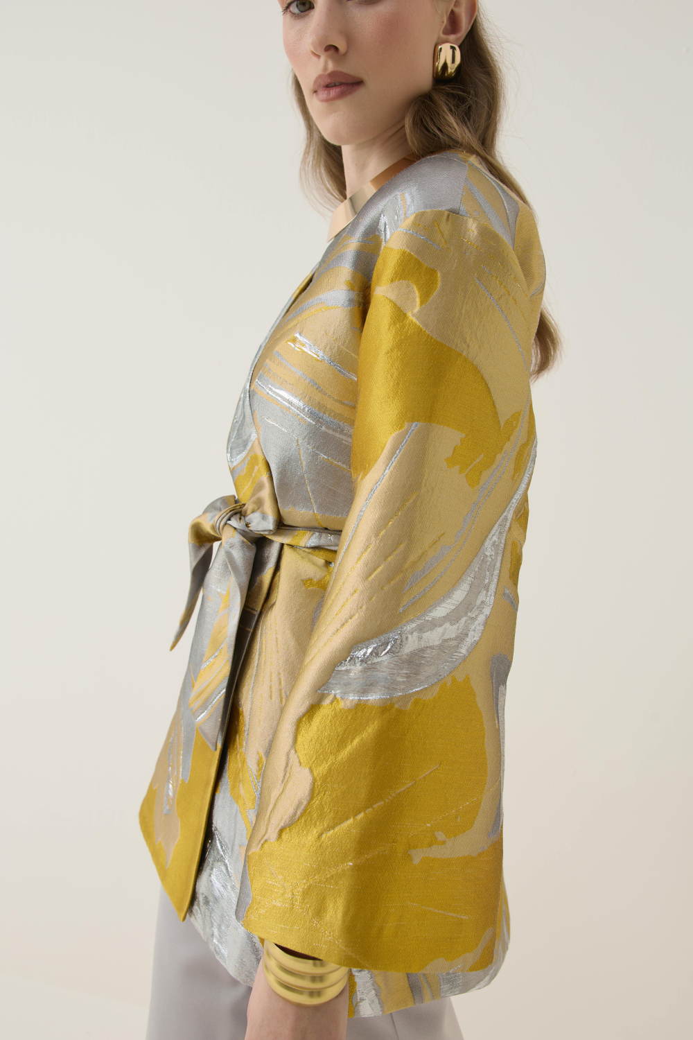 JAKAR KİMONO CEKET SARI - 10