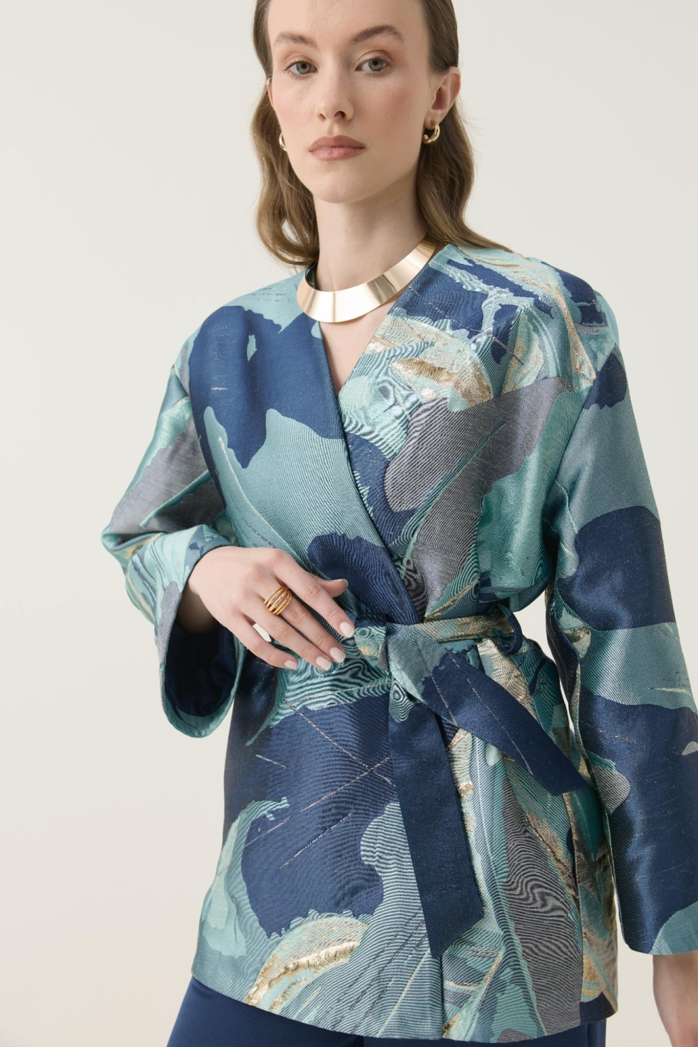 JAKAR KİMONO CEKET TURKUAZ - 2