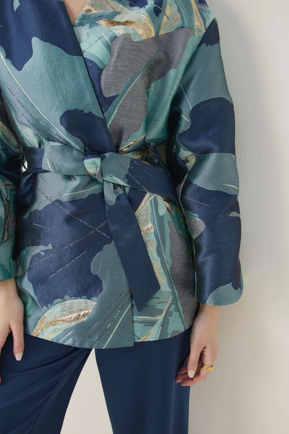 JAKAR KİMONO CEKET TURKUAZ - 12