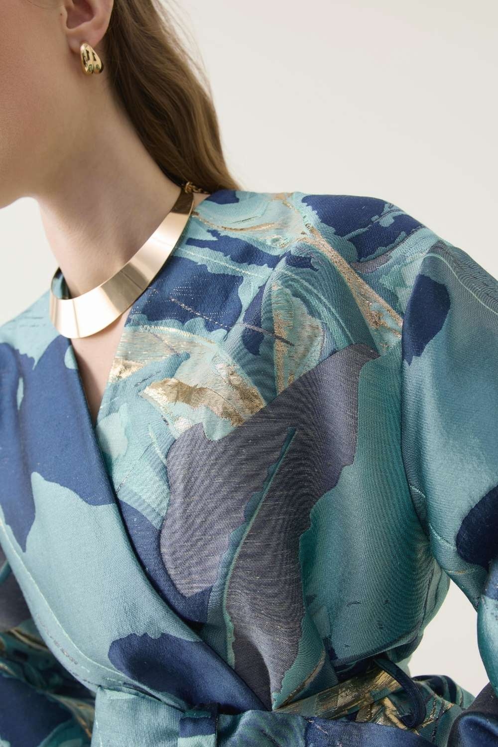 JAKAR KİMONO CEKET TURKUAZ - 13