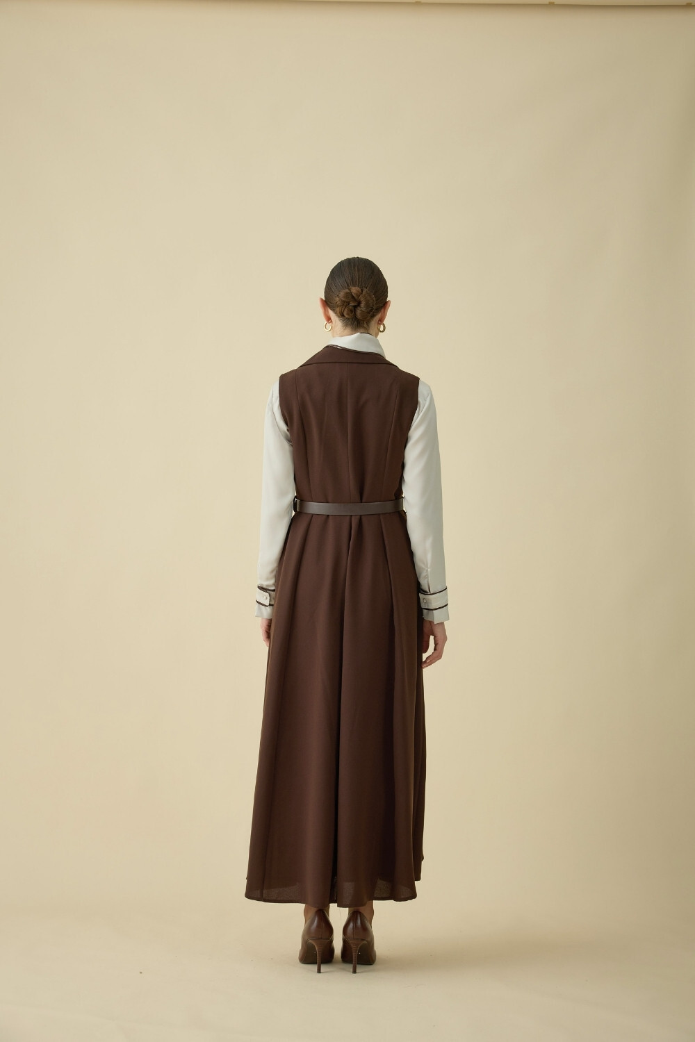 JİLE ELBİSE KAHVE - 3