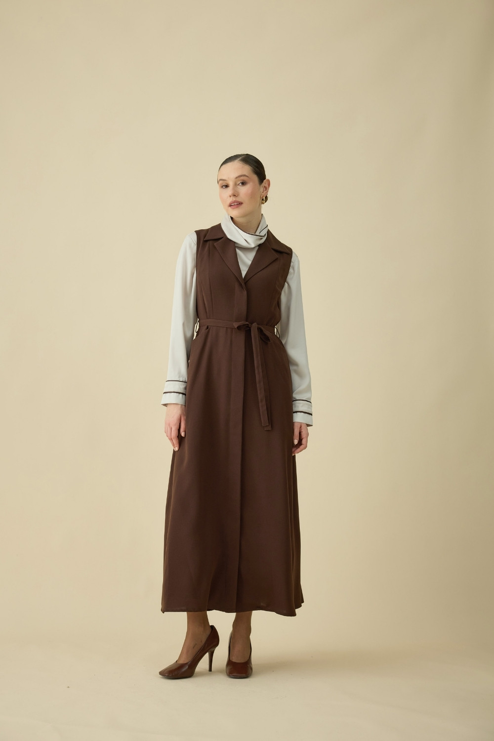 JİLE ELBİSE KAHVE - 9