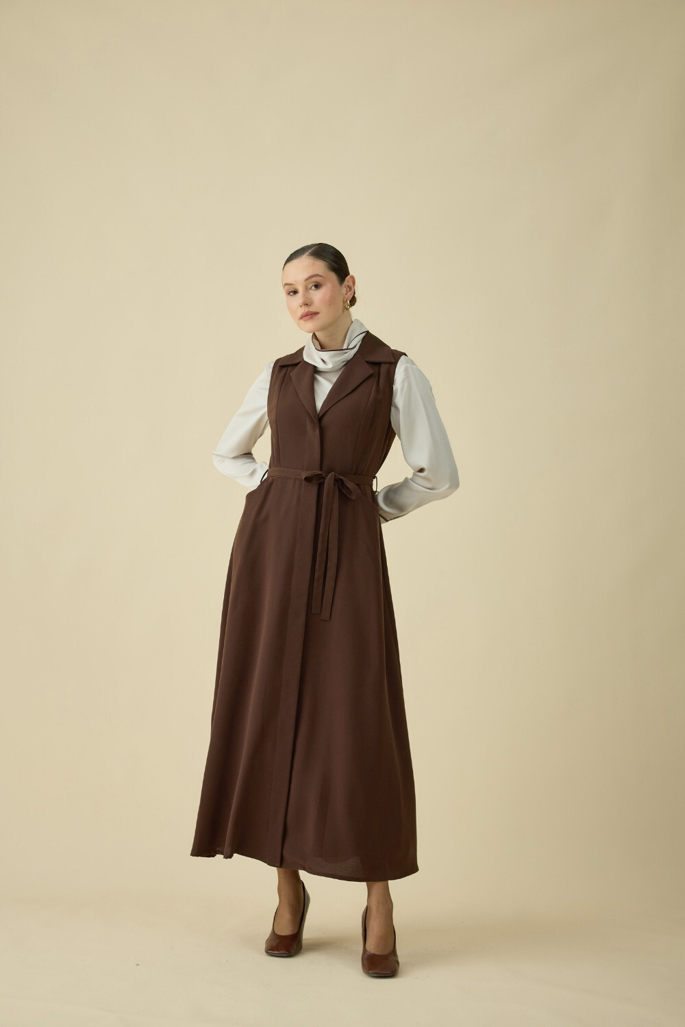 JİLE ELBİSE KAHVE - 10