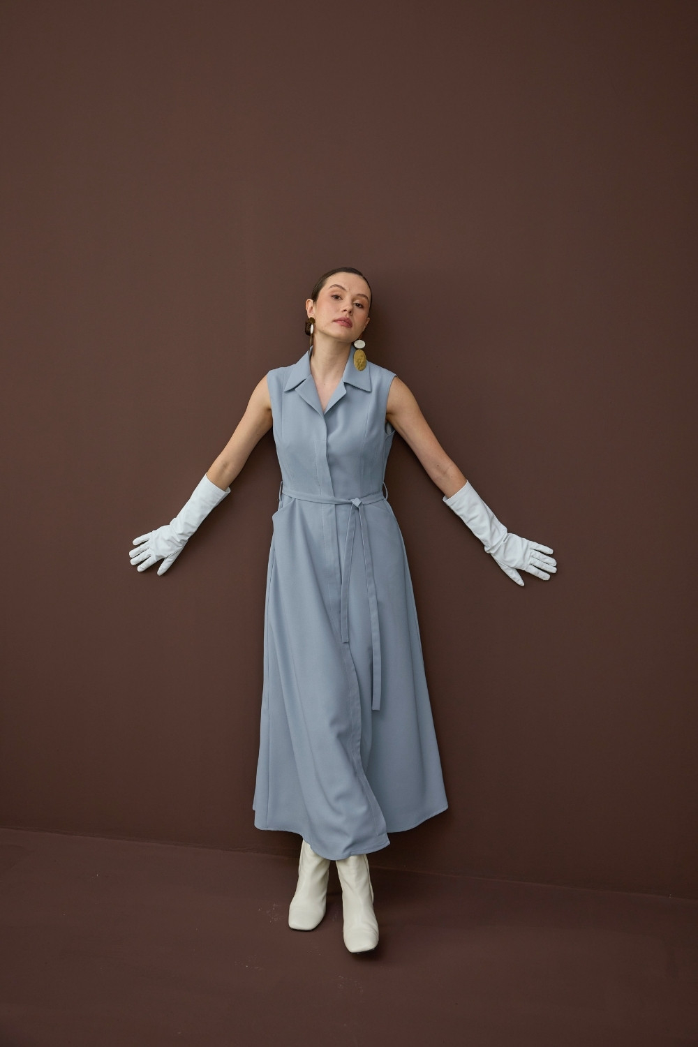 JİLE ELBİSE MAVİ - 3