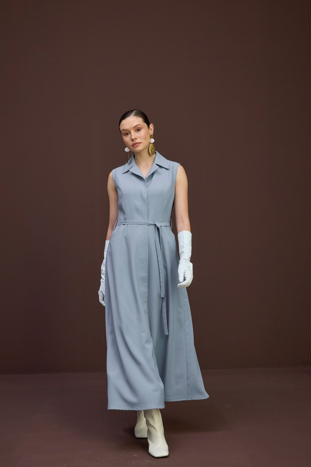 JİLE ELBİSE MAVİ - 1