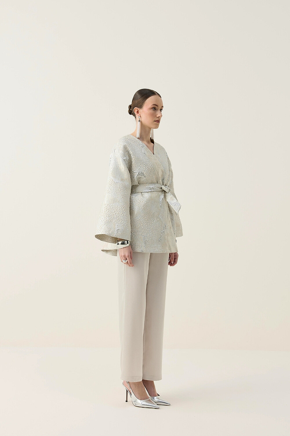 KİMONO CEKET EKRU - 6