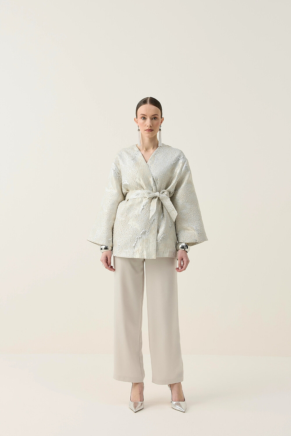 KİMONO CEKET EKRU - 7