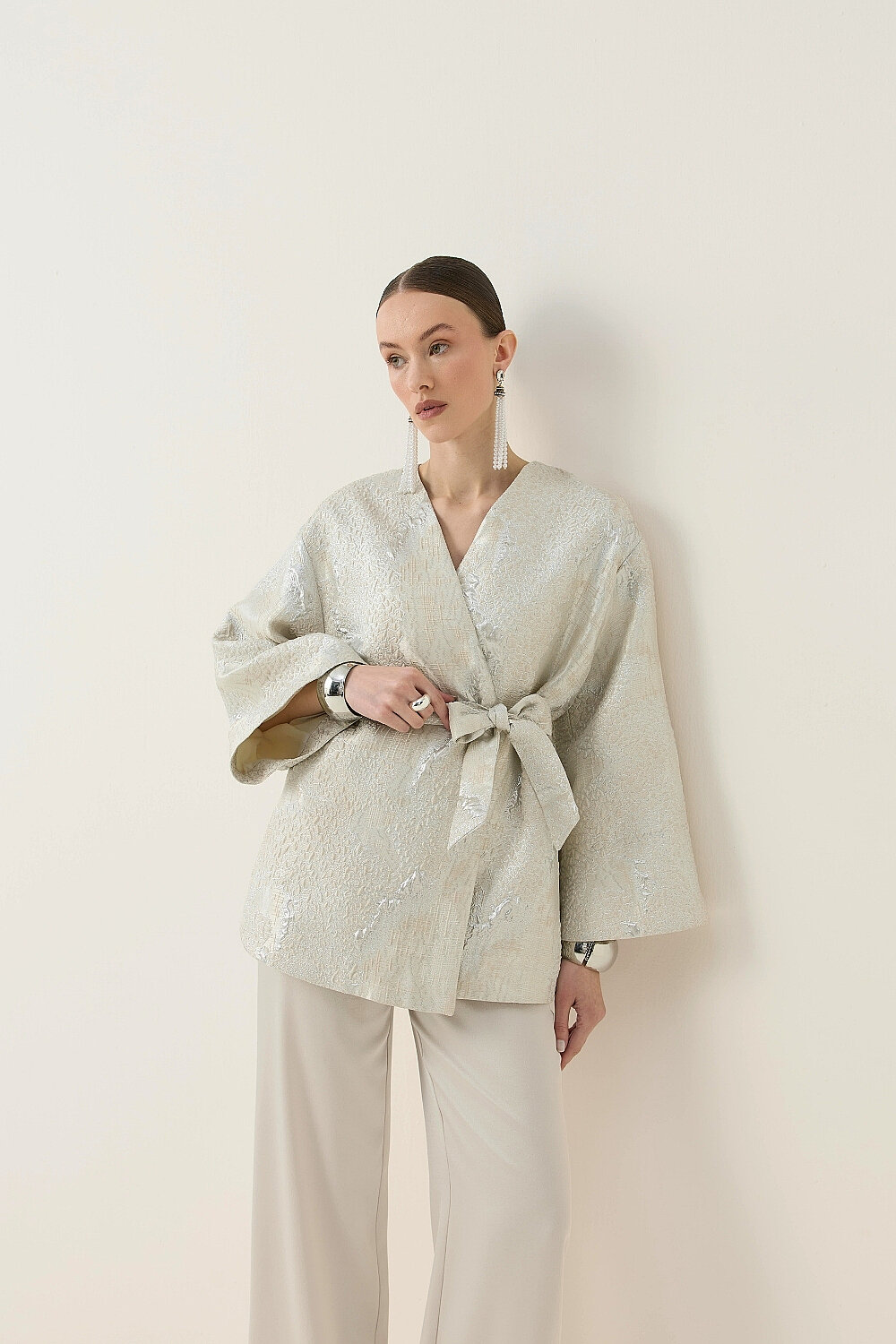 KİMONO CEKET EKRU - 10