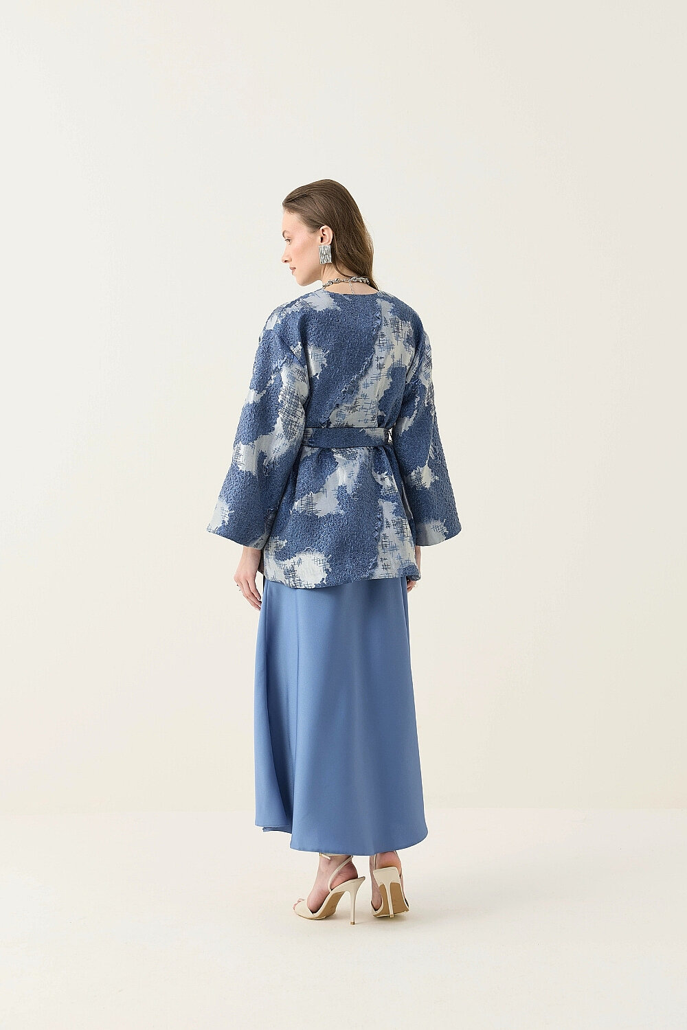 KİMONO CEKET MAVİ - 7