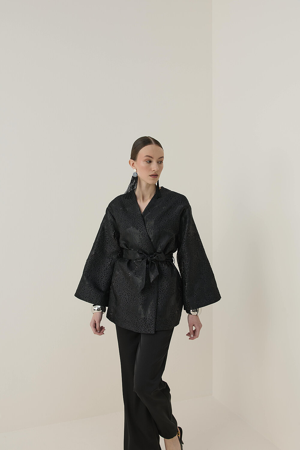 KİMONO CEKET SİYAH - 6