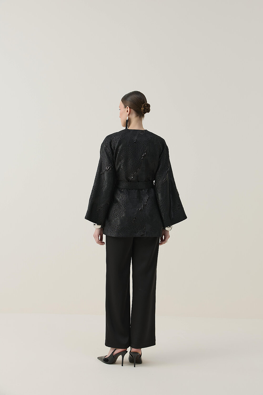 KİMONO CEKET SİYAH - 7