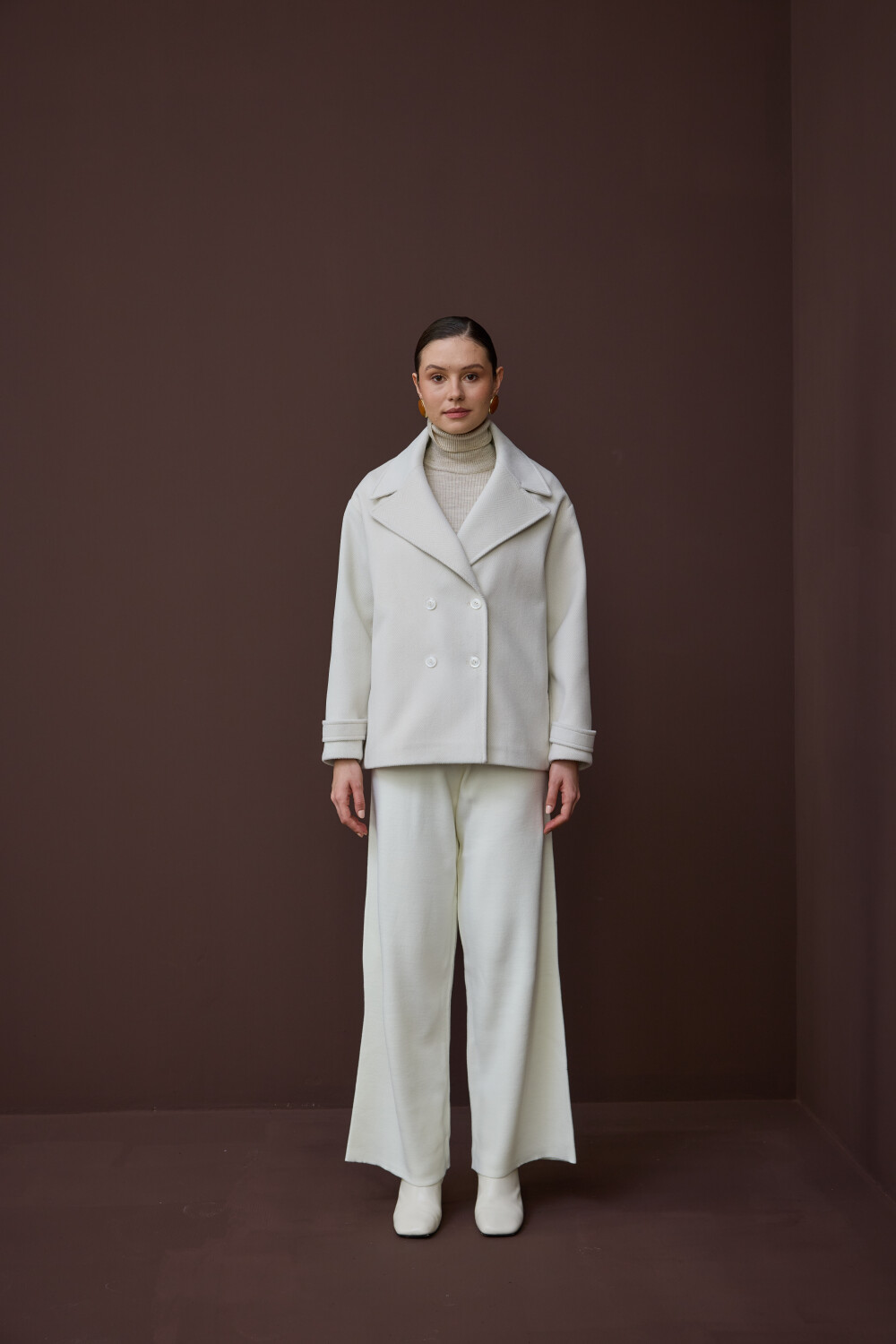 KISA KAŞMİR KABAN EKRU - 3